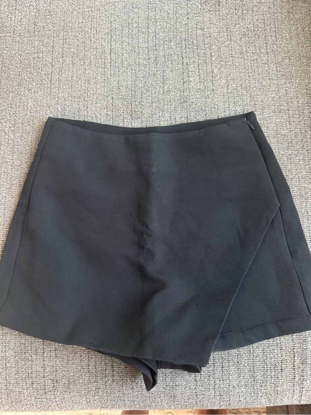 Hello Molly Black Wrap-Front Skort